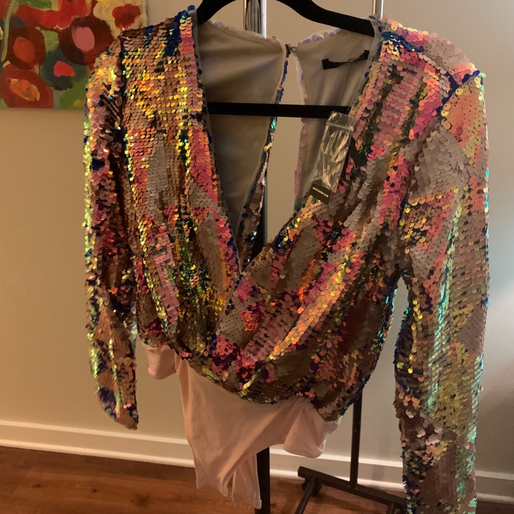 Multicolor sequin body suit - Picture 6 of 6